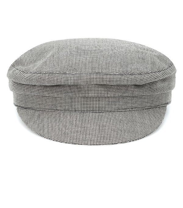 Evie houndstooth wool cap