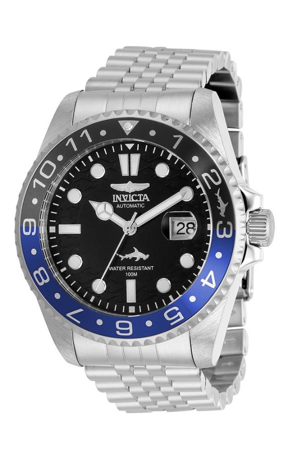 Pro Diver Automatic Men's Silver, Black Watch - 47mm - (35150)