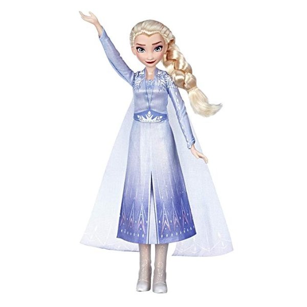 Singing Elsa Fashion Doll with Music Wearing Blue Dress Inspired by The Frozen 2 movie, Toy For Kids 3 years & Up