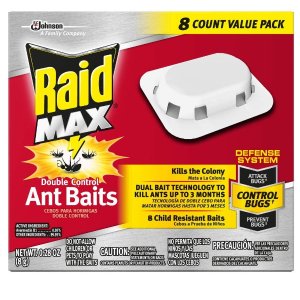 Raid Max Double Control Ant Baits, 8 CT