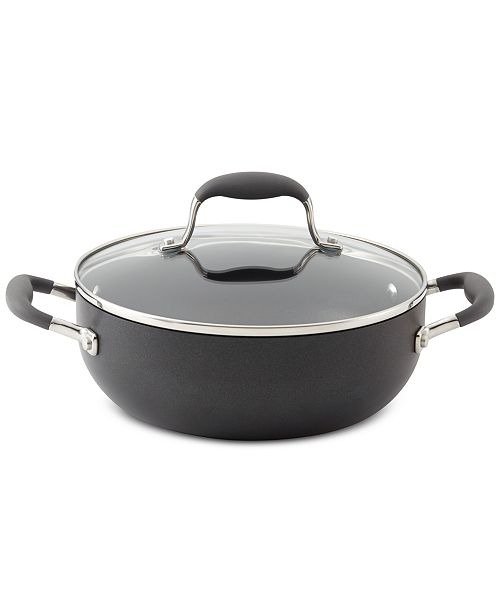 Advanced Hard-Anodized Nonstick 3.5-Covered Chef’s Casserole & Lid