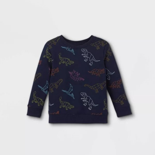 Toddler Boys' Fleece Crew Neck Pullover Sweatshirt - Cat & Jack™