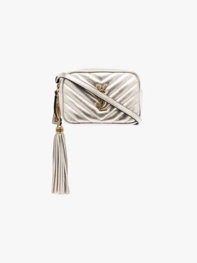 metallic silver Lou metalasse belt bag