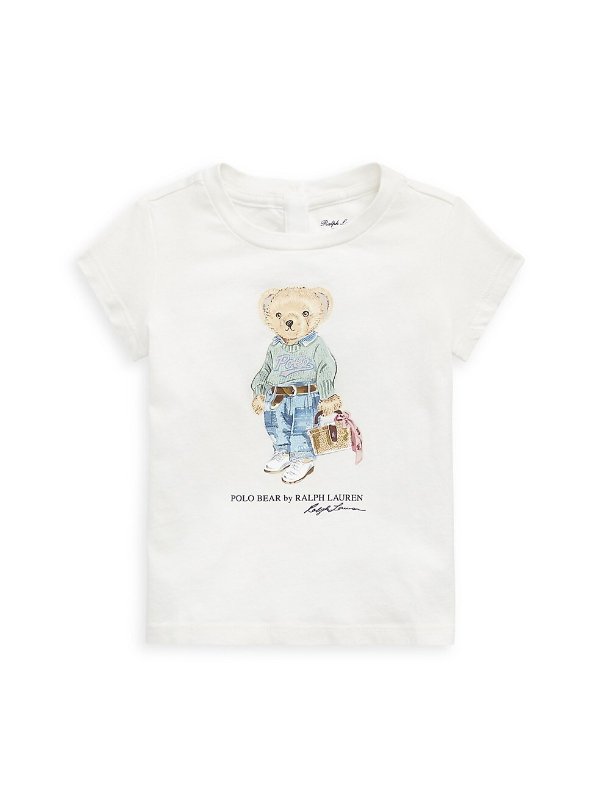 Baby Girl's Polo Bear Jersey T-Shirt