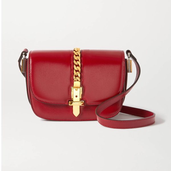 Sylvie 1969 mini chain-embellished leather shoulder bag