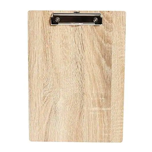 木质带夹子手写板
