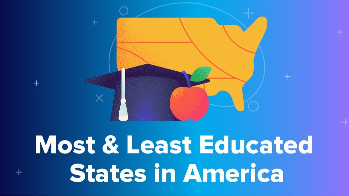 2024 美国受教育程度最高/最低的州