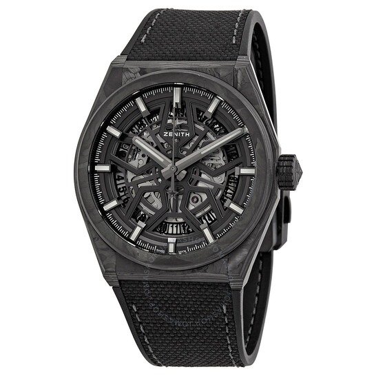 Defy Classic Black Carbon Automatic Men's Watch 10.9000.670/80.R795