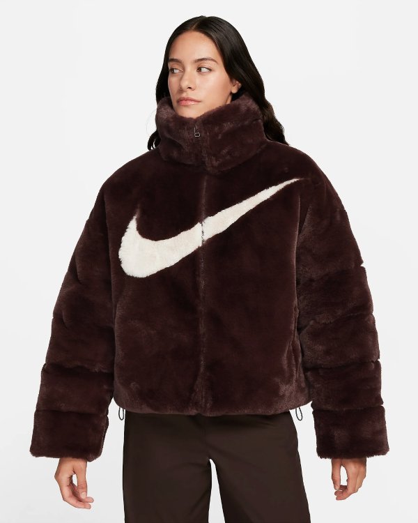 Sportswear Essential Women's Oversized Faux Fur Puffer..com