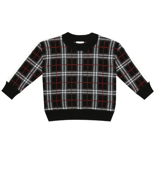 Donnie Check wool sweater