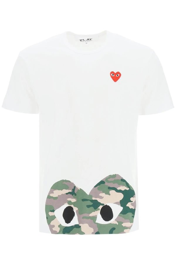 play heart camou t-shirt