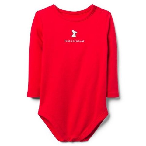 Janie and JackFirst Christmas Bodysuit