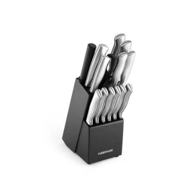 15pc Stainless Steel Knife Block Set