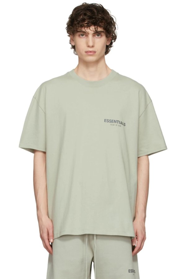 SSENSE 独家发售绿色平纹针织 T 恤