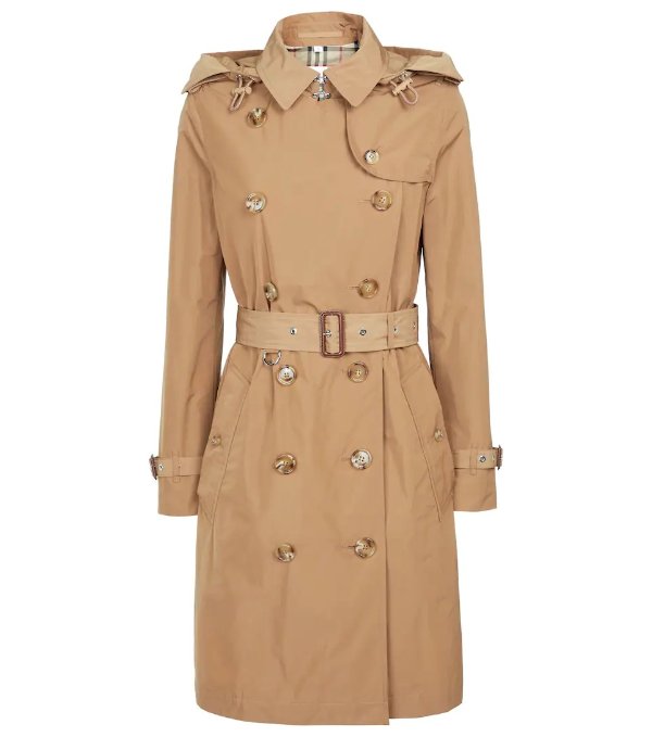 Kensington hooded trench coat