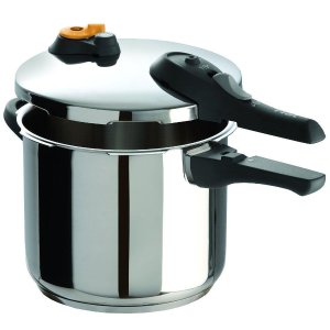 T-fal P25107 Stainless Steel Pressure Cooker Cookware, 6.3-Quart