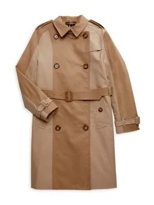 Girl's Belted Trench Coat