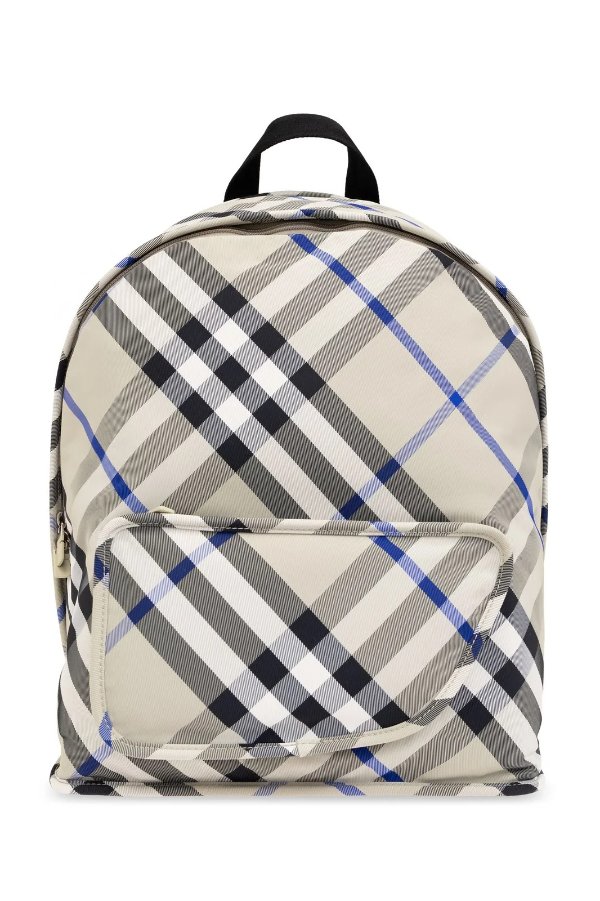 Check-Printed Zipped Backpack – Cettire