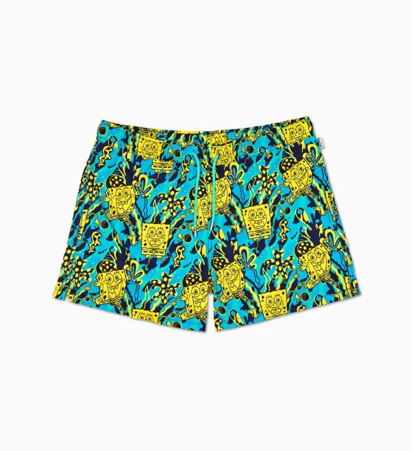 x Sponge Bob: Yellow Swim Shorts