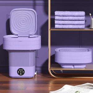 DXJJ  Portable Washing Machine,10L Folding Mini Washer with 3 Modes