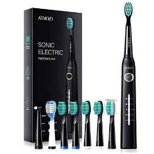ATMOKO Electric Toothbrushes for Adults with 8 Duponts Brush Heads