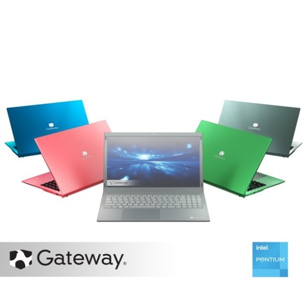 Gateway 15.6" Ultra Slim 笔记本, FHD, Intel® Pentium® Silver, Quad Core, 128GB Storage, 4GB Memory, Tuned by THX™ Audio, 1.0MP Webcam, HDMI, Windows 10 S, Microsoft 365 Personal 1-Year Included