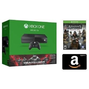 《战争机器》Xbox One游戏主机套装+$50亚马逊礼卡+一款自选游戏
