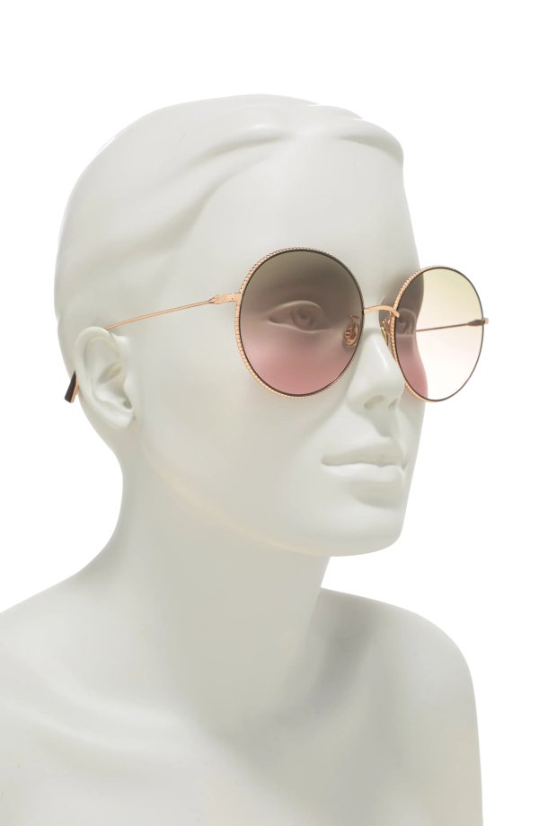 Society2F 60mm Special Fit Gradient Round Sunglasses