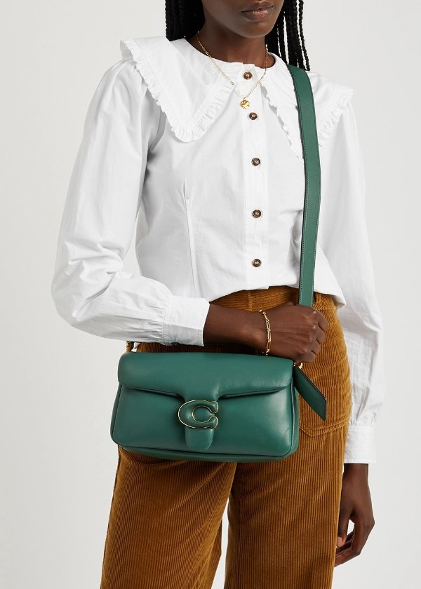 Harvey Nichols & Co Ltd Coach Pillow Tabby 26 green leather shoulder bag  585.00