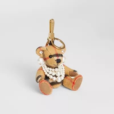 Thomas Bear Charm with Faux Pearls