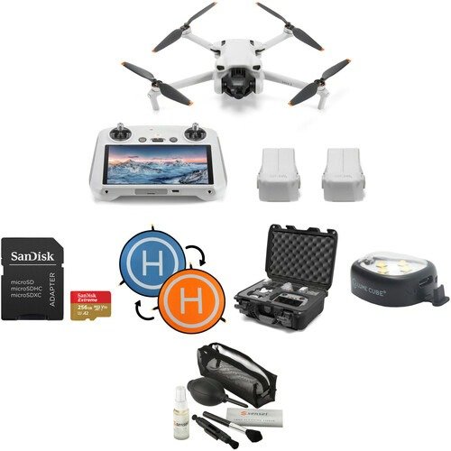 Mini 3 Drone with RC Remote and Protection Kit (Fly More Combo)