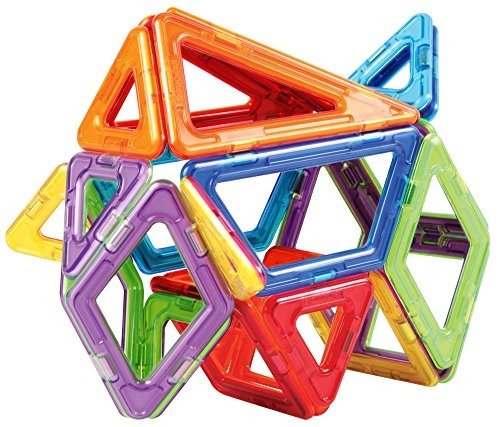 Adventure Mountain Set (32 Piece) Magnetic Building Blocks, Educational Magnetic Tiles Kit , Magnetic Construction STEM Set