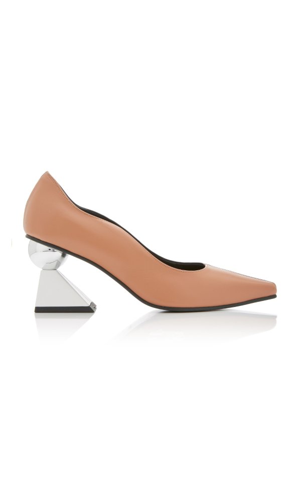 Exclusive Paola Two-Tone Leather Pumps