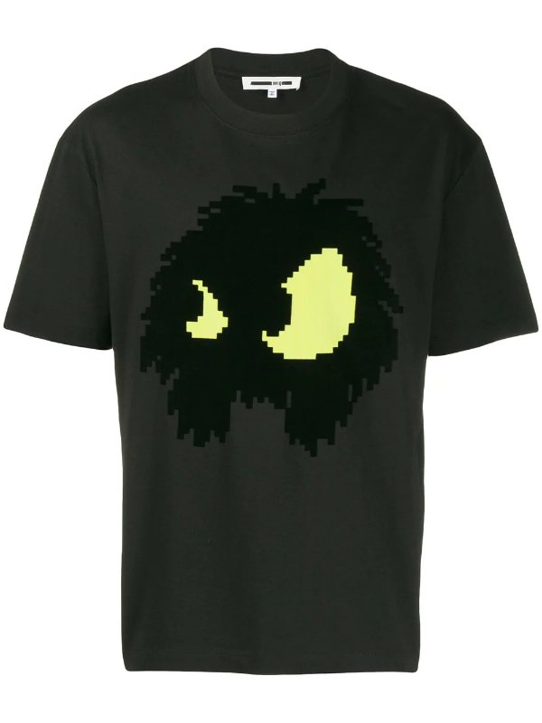 monster print T-shirt
