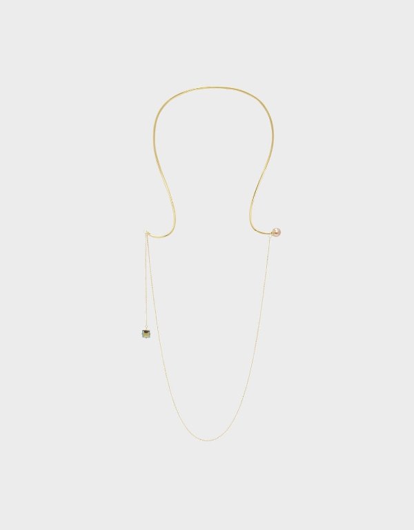 Gold Crystal Charm Necklace | CHARLES & KEITH US