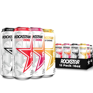 Rockstar Pure Zero Energy Drink,4 Flavor Pure Zero Variety Pack