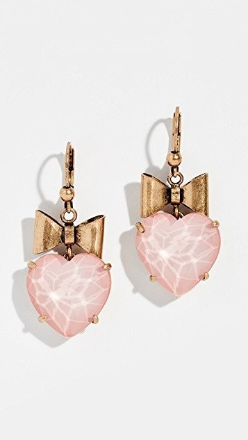 Heart And Bow Earrings