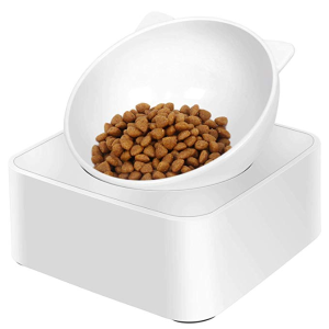 UPSKY Raised Cat Food Water Bowl with Detachable Elevated Stand