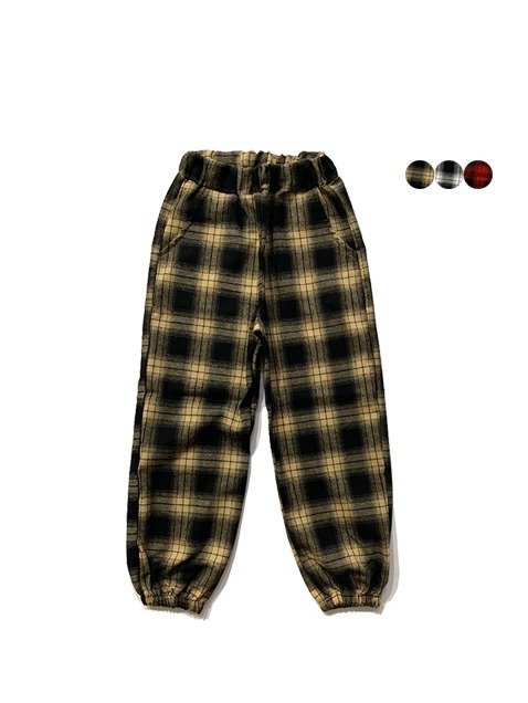 长裤 | 타탄 체크 조거 팬츠 Tartan Check Joger Pants(3color)