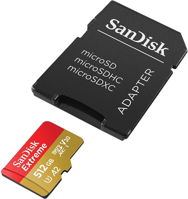 Extreme 512GB U3 A2 V30 MicroSDXC 存储卡