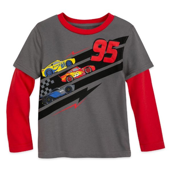 Lightning McQueen Long Sleeve Layered T-Shirt for Boys – Cars | shopDisney