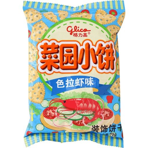 格力高菜园小饼-色拉虾味 2.46 OZ