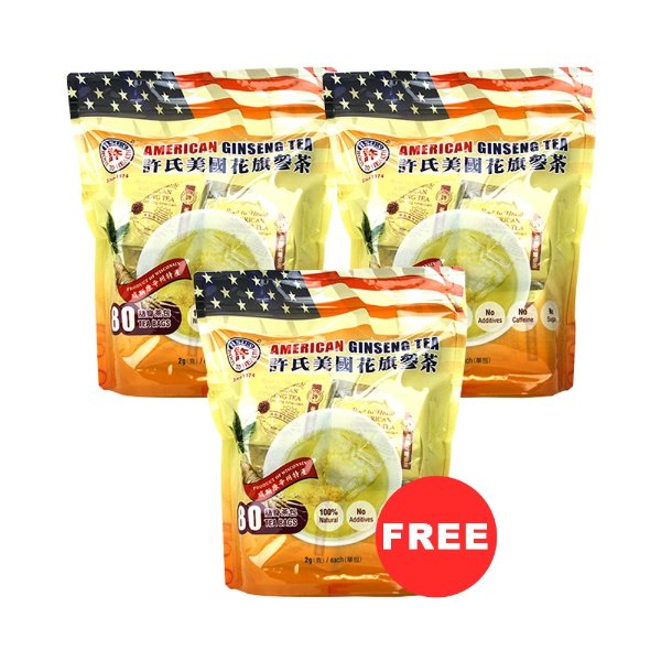 Am. Ginseng Tea 80 Economic Bag Buy 2 get 1 Free