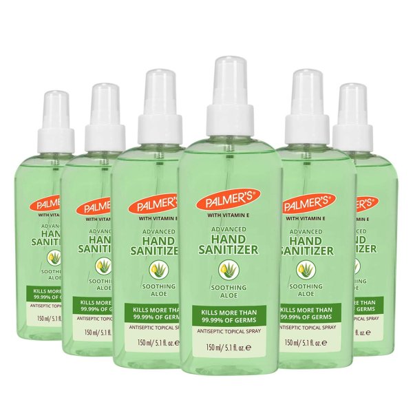 Advanced Hand Sanitizer Spray With Soothing Aloe, 5.1 Fl Oz, 6 Count