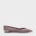 Pink Suede Embellished Pointed Ballerina Flats|CHARLES & KEITH