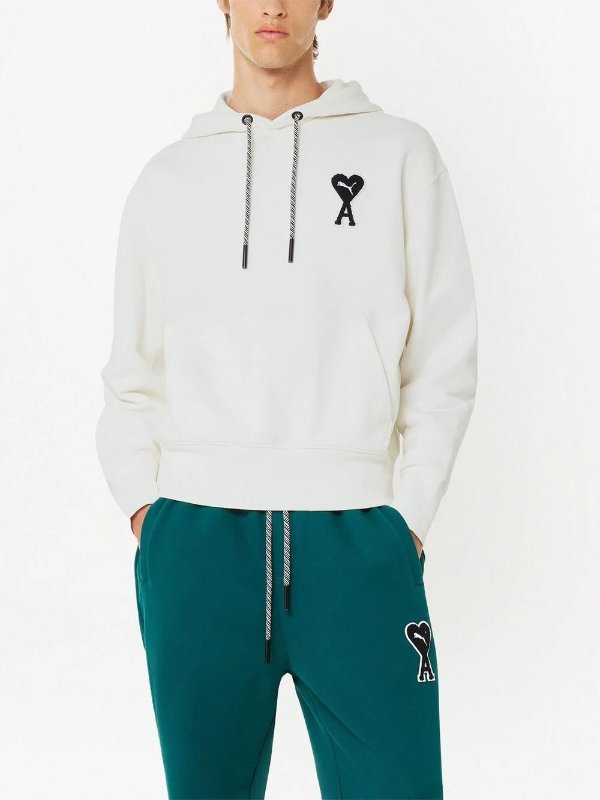 x PUMA logo-embroidered hoodie