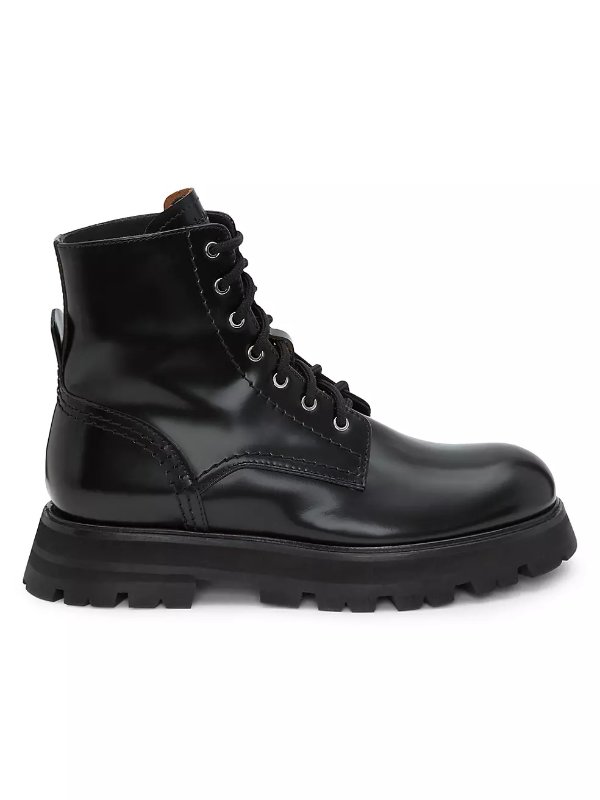 Wander Leather Combat Boots