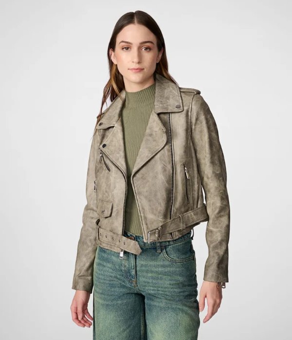 Celine Asymmetrical Oversized Leather Jacket