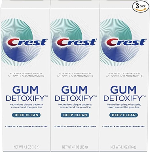 Toothpaste Gum Detoxify Deep Clean, 4.1oz (Pack of 3)