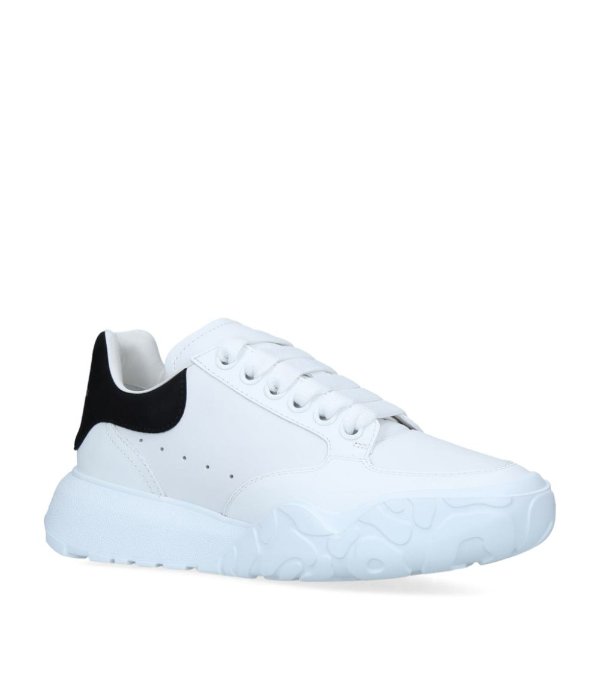 Leather Oversized Court Sneakers | Harrods US